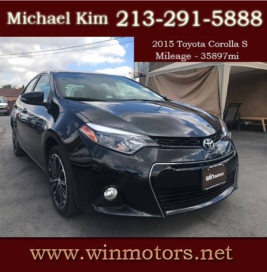 2015 Toyota Corolla for sale at Win Motors Inc. in Los Angeles CA