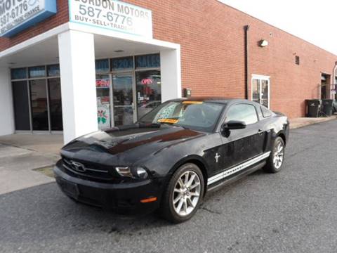 2010 Ford Mustang for sale at Gordon Motor Auto Sales Inc. in Norfolk VA