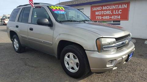 2002 Chevrolet TrailBlazer for sale at Sand Mountain Motors in Fallon NV