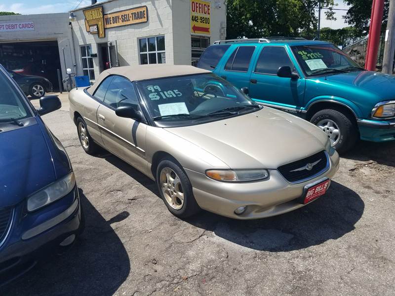 1999 chrysler sebring jxi 2dr convertible in milwaukee wi big bills 1999 chrysler sebring jxi 2dr