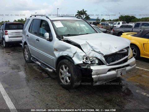 2001 Mercedes-Benz M-Class for sale at AUTO & GENERAL INC in Fort Lauderdale FL
