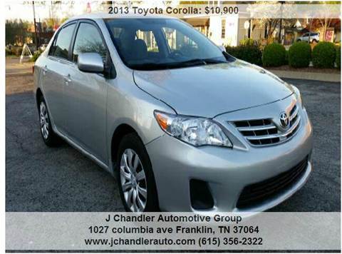 2013 Toyota Corolla for sale at Franklin Motorcars in Franklin TN
