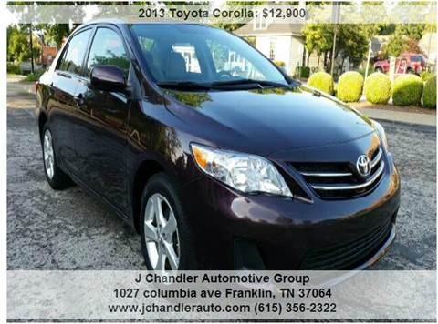 2013 Toyota Corolla for sale at Franklin Motorcars in Franklin TN