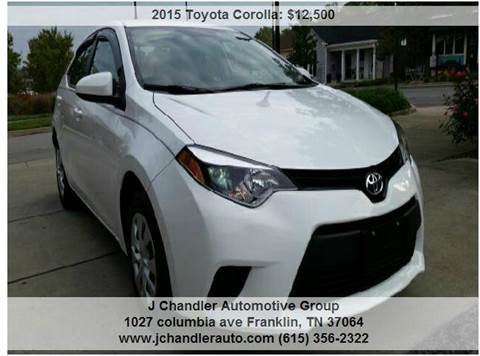 2015 Toyota Corolla for sale at Franklin Motorcars in Franklin TN