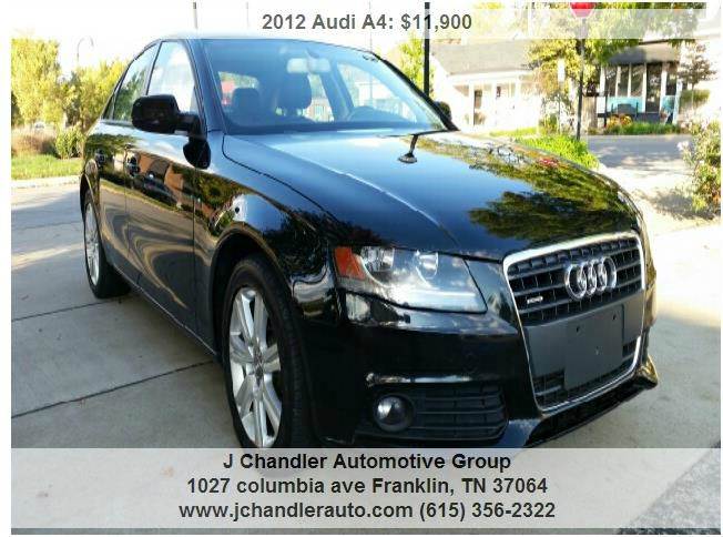 2012 Audi A4 for sale at Franklin Motorcars in Franklin TN
