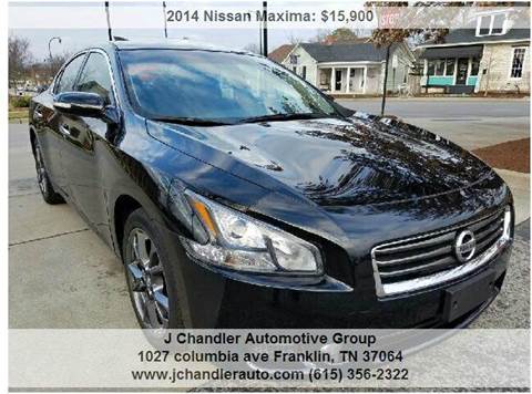 2014 Nissan Maxima for sale at Franklin Motorcars in Franklin TN