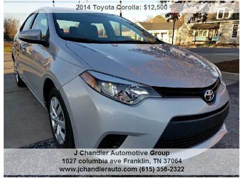 2014 Toyota Corolla for sale at Franklin Motorcars in Franklin TN