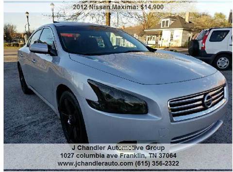 2012 Nissan Maxima for sale at Franklin Motorcars in Franklin TN
