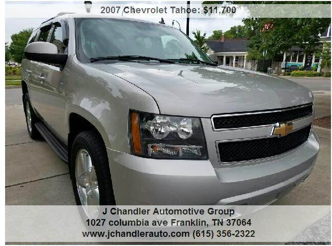 2007 Chevrolet Tahoe for sale at Franklin Motorcars in Franklin TN