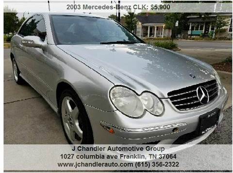 2003 Mercedes-Benz CLK for sale at Franklin Motorcars in Franklin TN