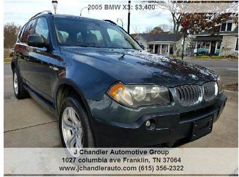 2005 BMW X3 for sale at Franklin Motorcars in Franklin TN