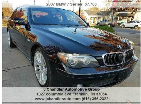 2007 BMW 7 Series for sale at Franklin Motorcars in Franklin TN