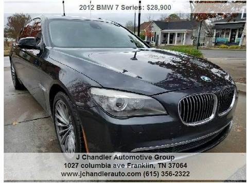 2012 BMW 7 Series for sale at Franklin Motorcars in Franklin TN