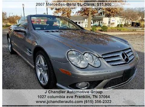 2007 Mercedes-Benz SL-Class for sale at Franklin Motorcars in Franklin TN