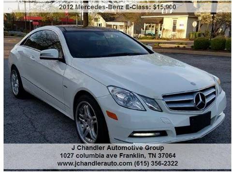 2012 Mercedes-Benz E-Class for sale at Franklin Motorcars in Franklin TN