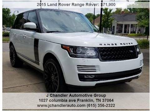 2015 Land Rover Range Rover for sale at Franklin Motorcars in Franklin TN