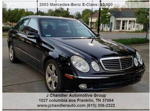2003 Mercedes-Benz E-Class for sale at Franklin Motorcars in Franklin TN