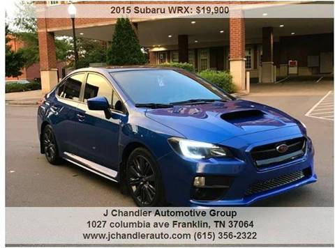 2015 Subaru WRX for sale at Franklin Motorcars in Franklin TN