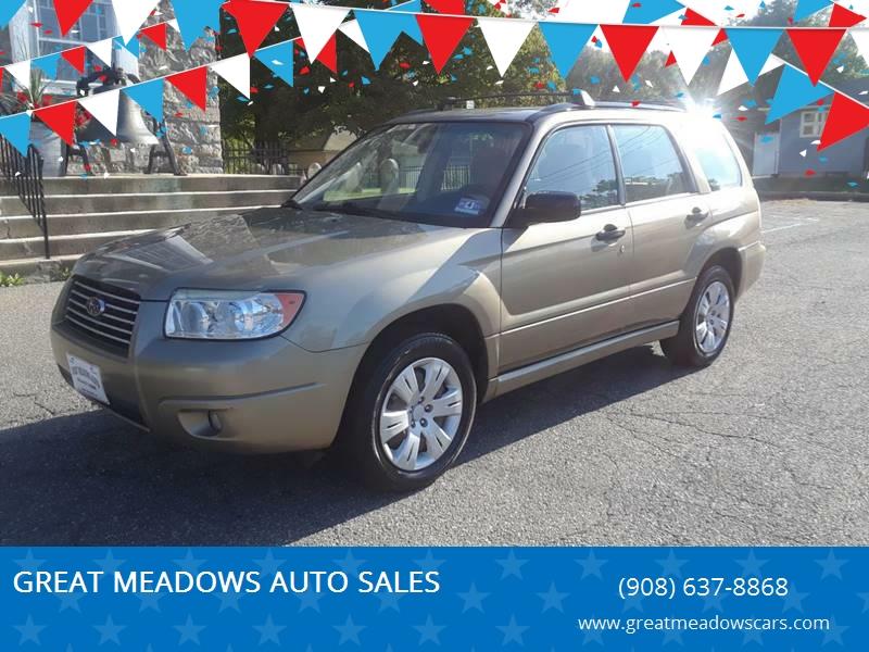 2008 Subaru Forester for sale at GREAT MEADOWS AUTO SALES in Great Meadows NJ
