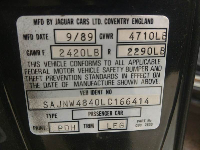 1990 Jaguar XJ-Series XJS