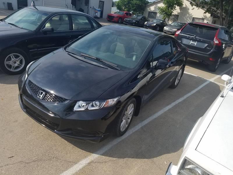 Used 2012 Honda Civic EX with VIN 2HGFG3B88CH534391 for sale in Dallas, TX