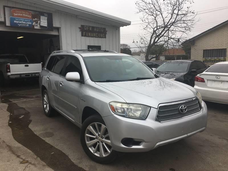 2008 Toyota Highlander Hybrid for sale at Bad Credit Call Fadi in Dallas TX