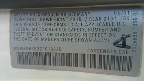 2002 Volkswagen Passat