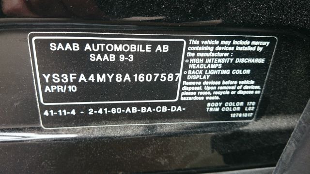 2010 Saab 9-3