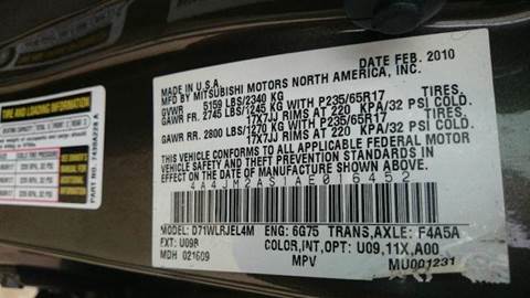 2010 Mitsubishi Endeavor LS