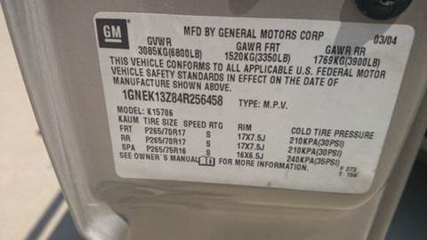 2004 Chevrolet Tahoe Z71