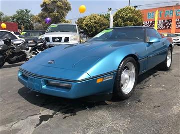 1987 Chevrolet Corvette for sale at BP AUTO SALES in Pomona CA