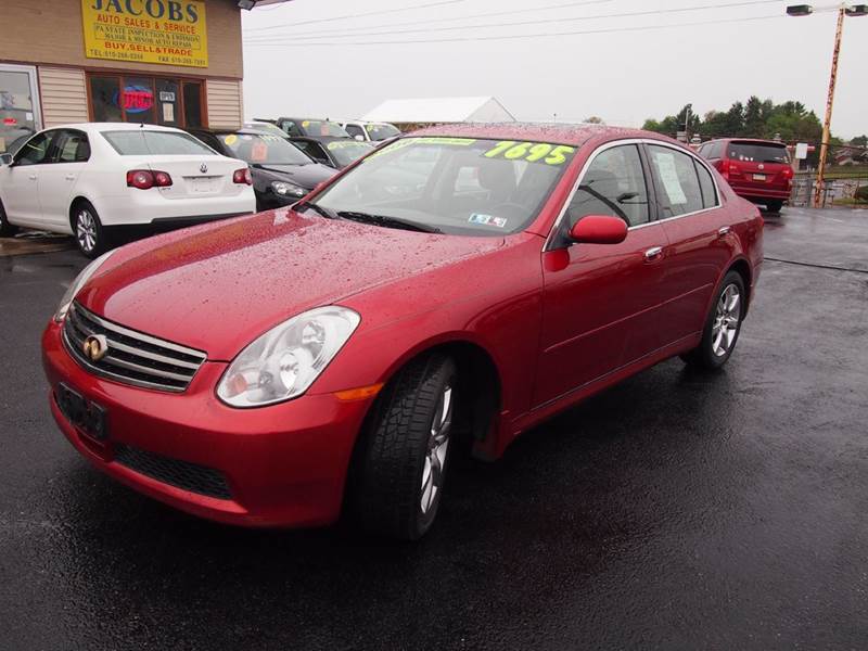 2006 Infiniti G35 for sale at JACOBS AUTO SALES AND SERVICE in Whitehall PA