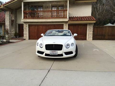 2013 Bentley Continental GTC V8 for sale at Anoosh Auto in Mission Viejo CA