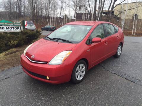 2007 Toyota Prius for sale at MD Motors LLC in Williston VT