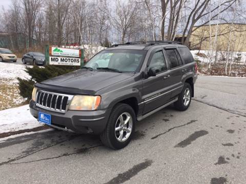 2004 Jeep Grand Cherokee for sale at MD Motors LLC in Williston VT