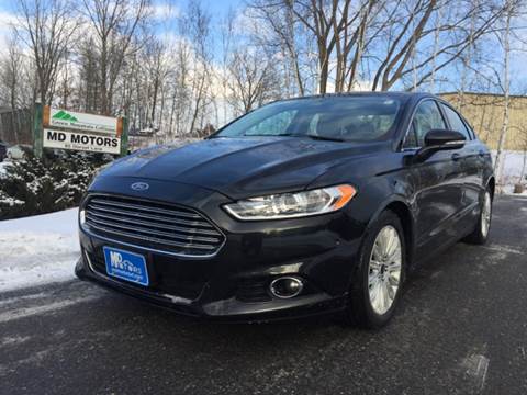 2014 Ford Fusion Energi for sale at MD Motors LLC in Williston VT