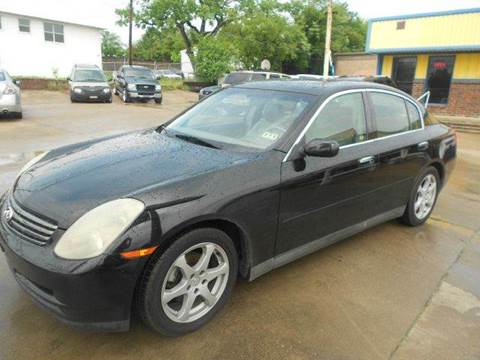 2003 Infiniti G35 for sale at CARDEPOT in Fort Worth TX