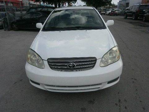 2003 Toyota Corolla for sale at Sunshine Auto Warehouse in Hollywood FL