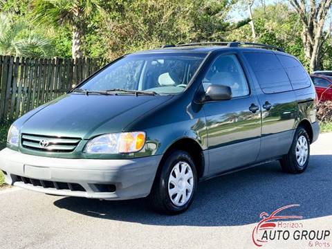 2001 Toyota Sienna for sale at HORIZON AUTO GROUP INC in Orlando FL