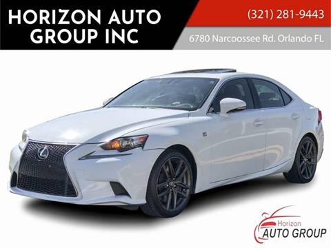 2014 Lexus IS 350 for sale at HORIZON AUTO GROUP INC in Orlando FL