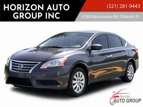 2014 Nissan Sentra for sale at HORIZON AUTO GROUP INC in Orlando FL