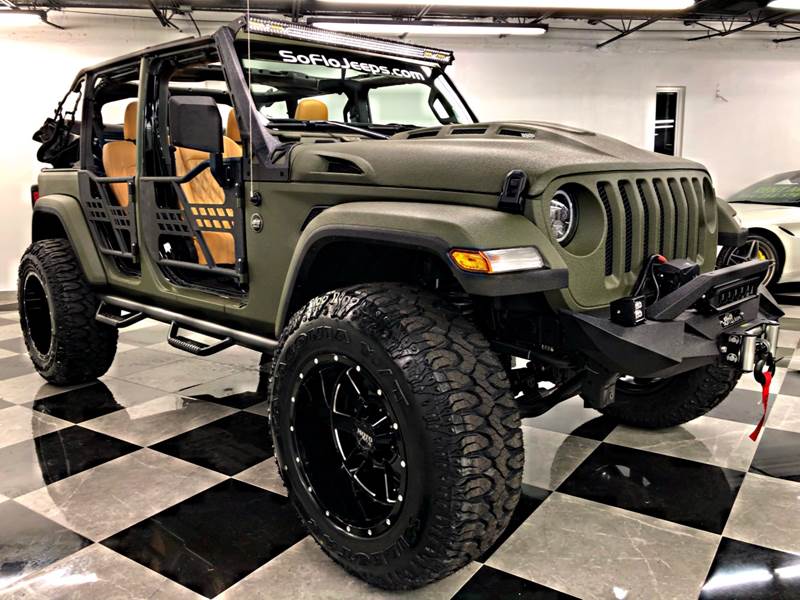 2018 Jeep Wrangler Unlimited Custom Kelvar Olive Drab Abrams Edition In 