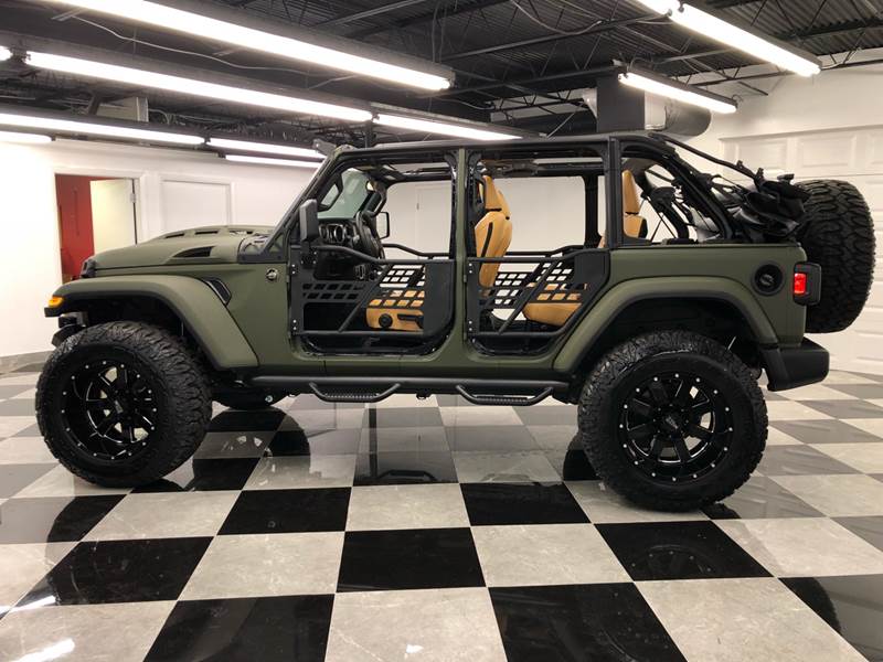 2018 Jeep Wrangler Unlimited Custom Kelvar olive drab Abrams Edition In ...