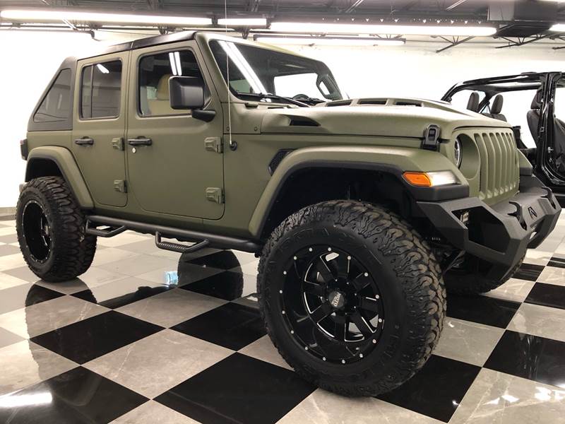 2018 Jeep Wrangler Unlimited Custom lifted kevlar olive drab jeep ...