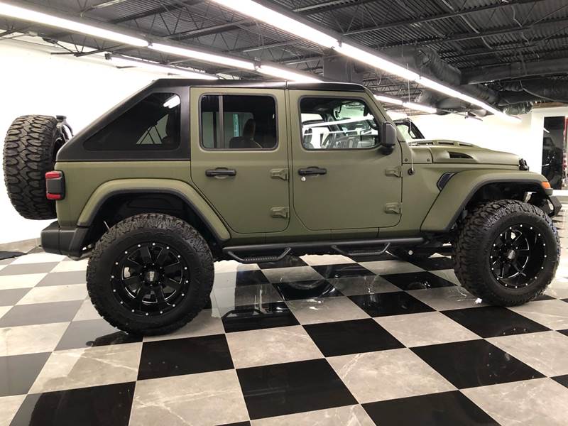 2018 Jeep Wrangler Unlimited Custom lifted kevlar olive drab jeep ...