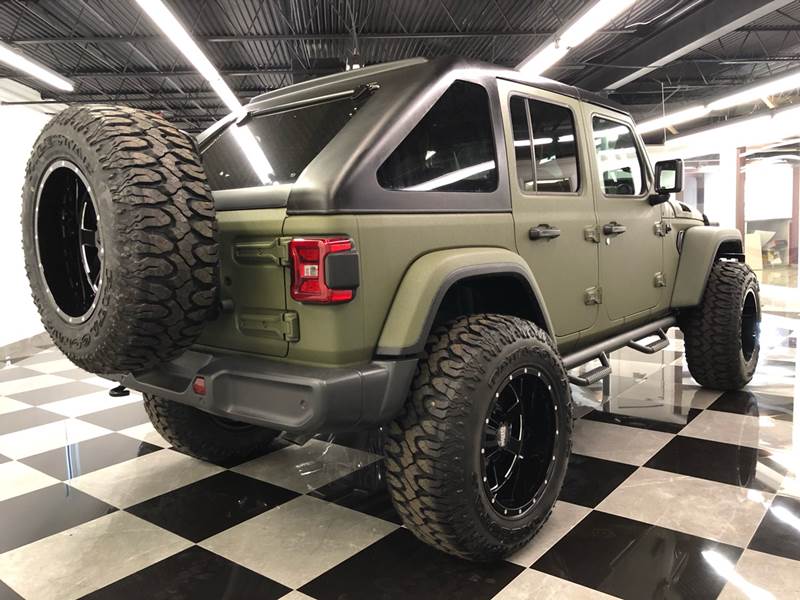 2018 Jeep Wrangler Unlimited Custom lifted kevlar olive drab jeep ...