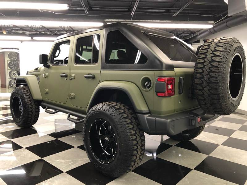 2018 Jeep Wrangler Unlimited Custom lifted kevlar olive drab jeep ...