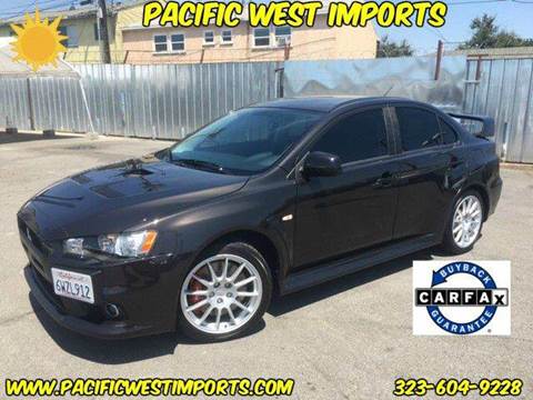 2012 Mitsubishi Lancer Evolution for sale at Pacific West Imports in Los Angeles CA