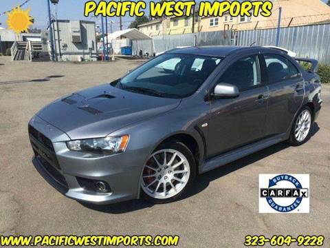 2013 Mitsubishi Lancer Evolution for sale at Pacific West Imports in Los Angeles CA