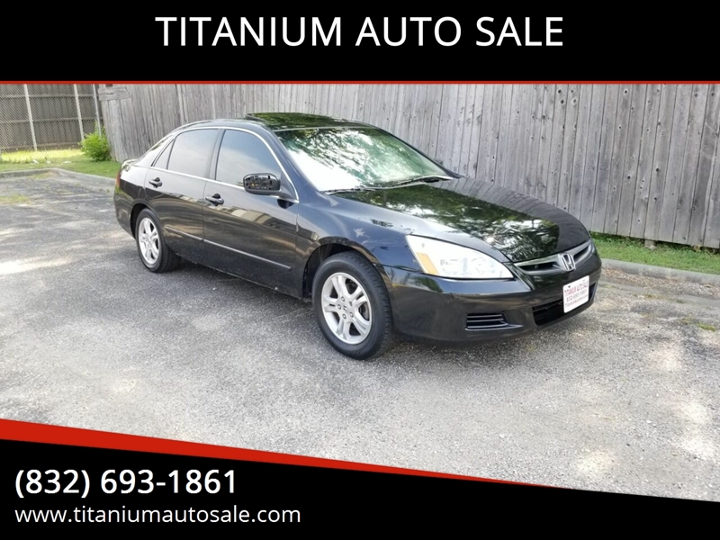 2006 Honda Accord Ex 4dr Sedan 5a W Leather In Houston Tx